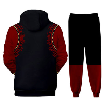 Anime My Hero Academia Kirishima Eijiro Conjunto de pantalones Sudadera con Capucha Estampada Unisex.